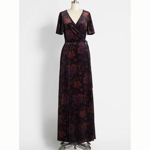 ModCloth Timeless Embrace Velvet Maxi Dress